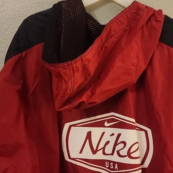 Vintage Nike windbreaker men's zip-up red size large - Picture 8 of 8
